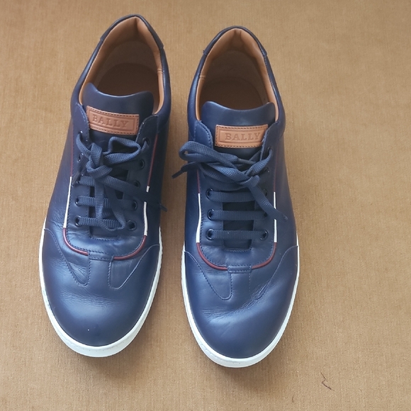 Bally Men's Navy Blue Sneakers - Picture 1 of 7